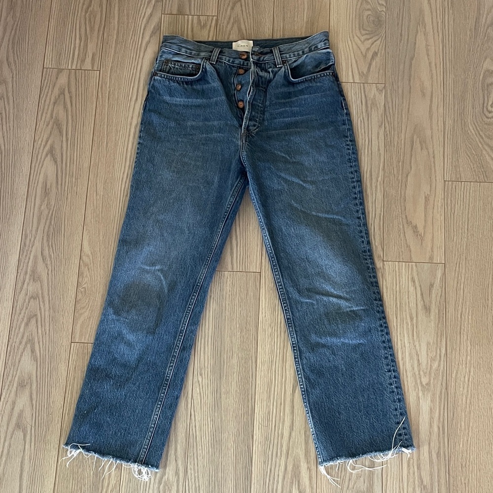 Doen Frayed Ankle Jeans Size 26